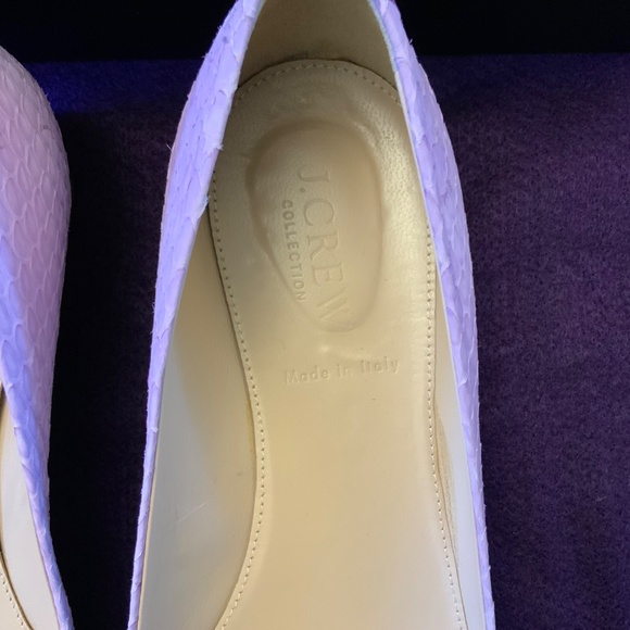 J. Crew Collection JANEY SNAKESKIN Flats - Picture 7 of 9